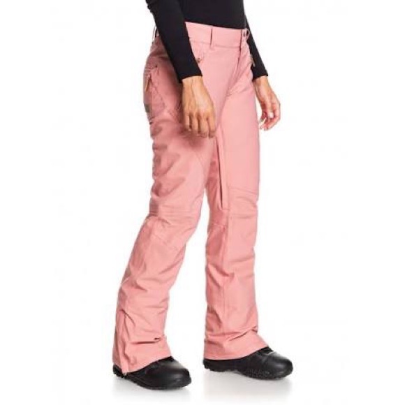 Roxy Women’s size Large Cabin Pink Dry Flight 15K Snowboard Pants - Picture 1 of 15